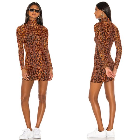 h:ours Dresses & Skirts - H:OURS ARNA MINI DRESS IN LEOPARD Revolve Sz: S